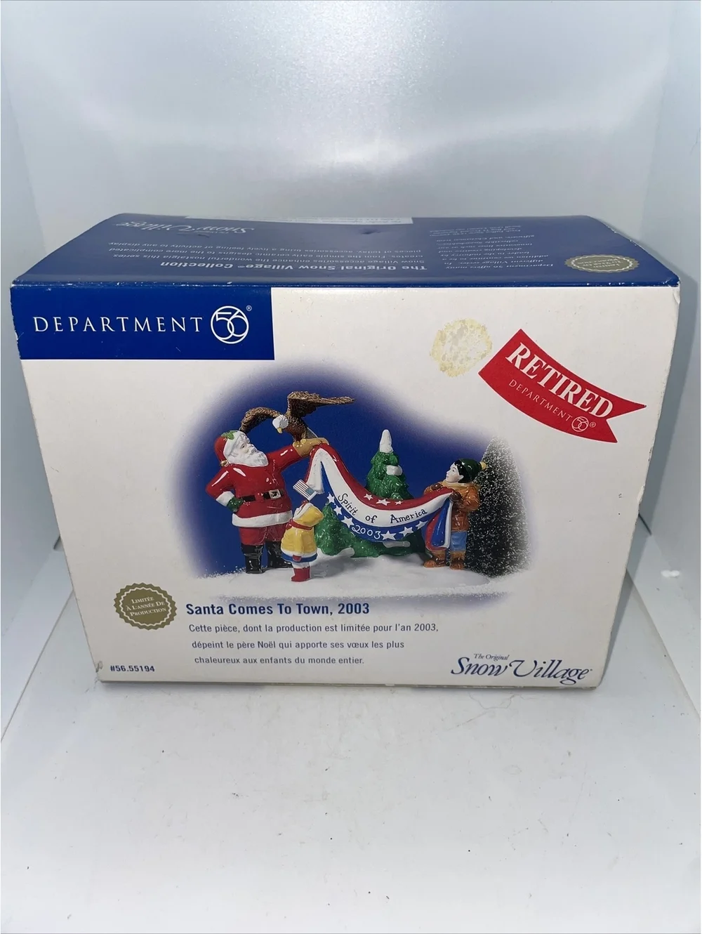 Department 56 Santa Comes to Town, 2003 The Original Snow Village #56 55194